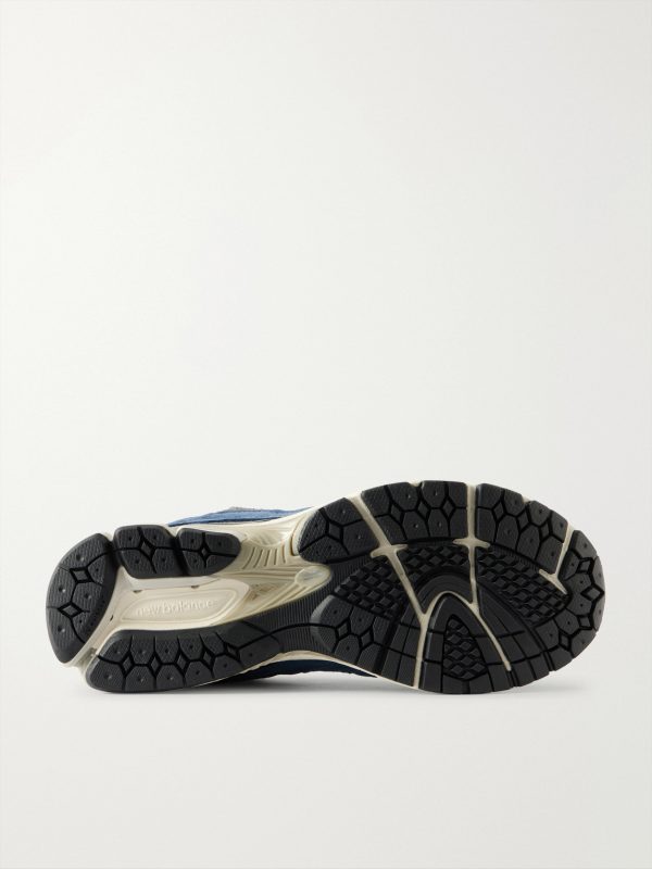 2002R Leather-Trimmed Suede and Mesh Sneakers - E1 2002R Leather-Trimmed Suede and Mesh Sneakers - E1
