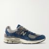 2002R Leather-Trimmed Suede and Mesh Sneakers 2002R Leather-Trimmed Suede and Mesh Sneakers