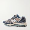 1890 Suede-Trimmed Mesh Sneakers - BK