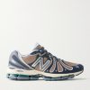 1890 Suede-Trimmed Mesh Sneakers