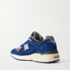 991v2 Rubber-Trimmed Suede and Mesh Sneakers - BK
