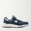 M992 Leather-Trimmed Suede, Nubuck and Mesh Sneakers M992 Leather-Trimmed Suede, Nubuck and Mesh Sneakers