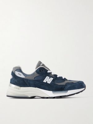 M992 Leather-Trimmed Suede, Nubuck and Mesh Sneakers M992 Leather-Trimmed Suede, Nubuck and Mesh Sneakers