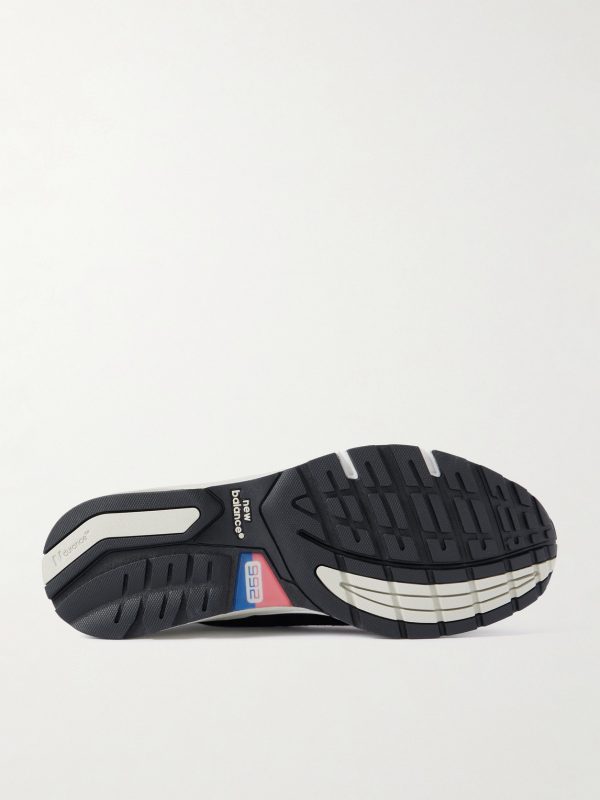 M992 Leather-Trimmed Suede, Nubuck and Mesh Sneakers - E1 M992 Leather-Trimmed Suede, Nubuck and Mesh Sneakers - E1