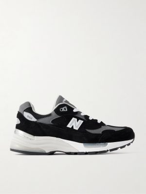 M992 Leather-Trimmed Suede, Nubuck and Mesh Sneakers M992 Leather-Trimmed Suede, Nubuck and Mesh Sneakers