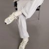 + Auralee 204L Leather-Trimmed Mesh Sneakers - OU