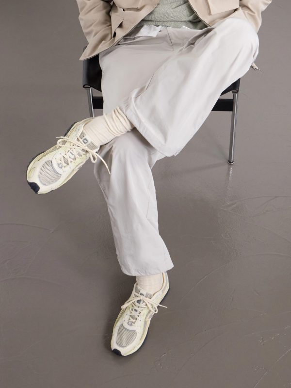+ Auralee 204L Leather-Trimmed Mesh Sneakers - OU