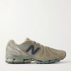 + Stone Island 1890 Suede-Trimmed Mesh Sneakers