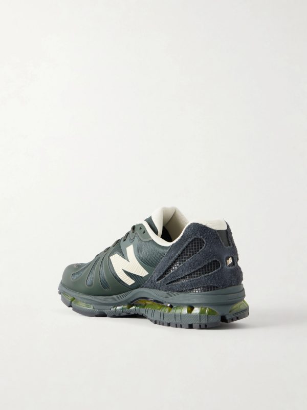 + Stone Island 1890 Suede-Trimmed Mesh Sneakers - BK + Stone Island 1890 Suede-Trimmed Mesh Sneakers - BK