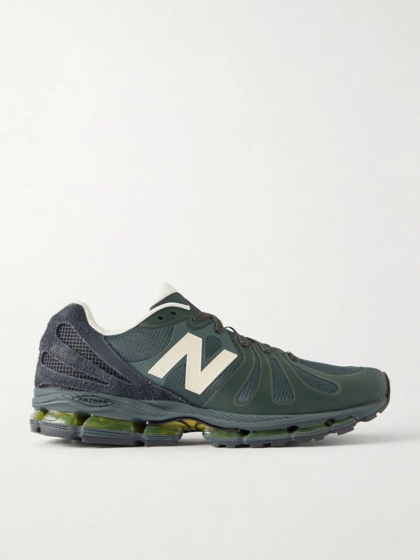 + Stone Island 1890 Suede-Trimmed Mesh Sneakers + Stone Island 1890 Suede-Trimmed Mesh Sneakers