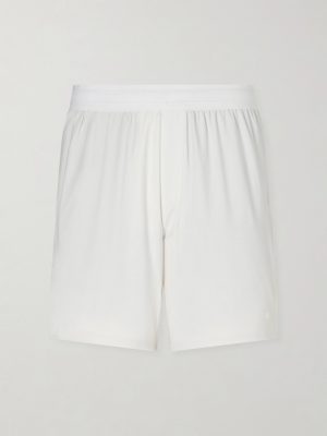 Straight-Leg Mesh-Trimmed Stretch Tennis Shorts Straight-Leg Mesh-Trimmed Stretch Tennis Shorts