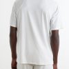 Mesh-Trimmed Jersey Tennis Shirt - BK