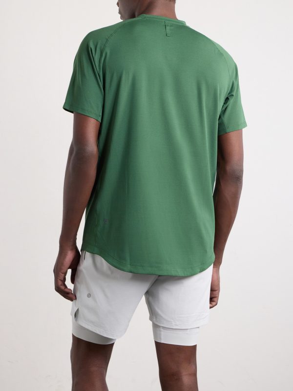 License to Train Striped Stretch Recycled-Jersey T-Shirt - BK License to Train Striped Stretch Recycled-Jersey T-Shirt - BK