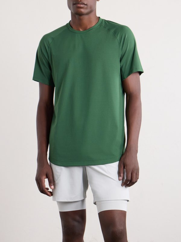 License to Train Striped Stretch Recycled-Jersey T-Shirt - FR License to Train Striped Stretch Recycled-Jersey T-Shirt - FR