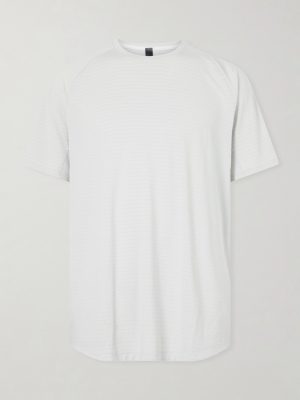 License to Train Striped Stretch Recycled-Jersey T-Shirt License to Train Striped Stretch Recycled-Jersey T-Shirt