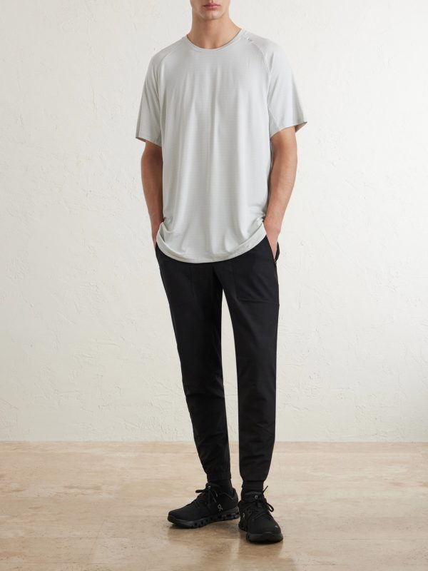 License to Train Striped Stretch Recycled-Jersey T-Shirt - OU License to Train Striped Stretch Recycled-Jersey T-Shirt - OU