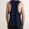 Logo-Print Mesh Running Top - BK