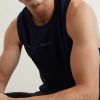 Logo-Print Mesh Running Top - CU