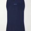 Logo-Print Mesh Running Top