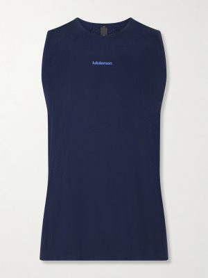 Logo-Print Mesh Running Top Logo-Print Mesh Running Top