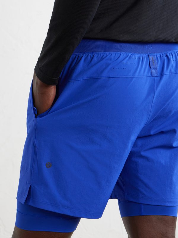 License to Train Straight-Leg Layered 7" Stretch Recycled-Shell and Jersey Drawstring Shorts - CU License to Train Straight-Leg Layered 7" Stretch Recycled-Shell and Jersey Drawstring Shorts - CU