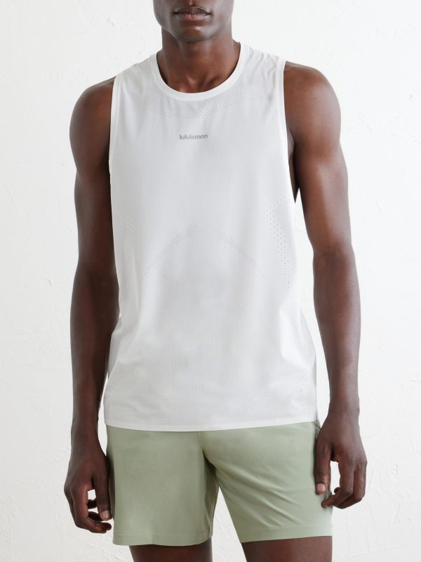 Logo-Print Mesh Running Top - FR