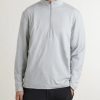 Slim-Fit Stretch Recycled-Jersey Half-Zip Top - FR Slim-Fit Stretch Recycled-Jersey Half-Zip Top - FR