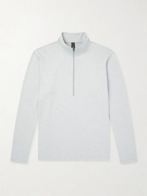 Slim-Fit Stretch Recycled-Jersey Half-Zip Top Slim-Fit Stretch Recycled-Jersey Half-Zip Top