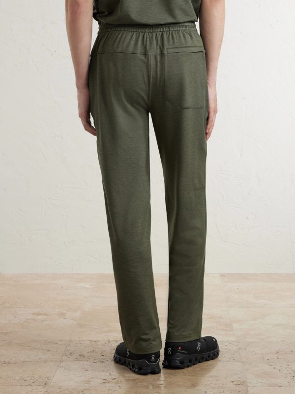 Straight-Leg Recycled-Jersey Sweatpants - BK Straight-Leg Recycled-Jersey Sweatpants - BK