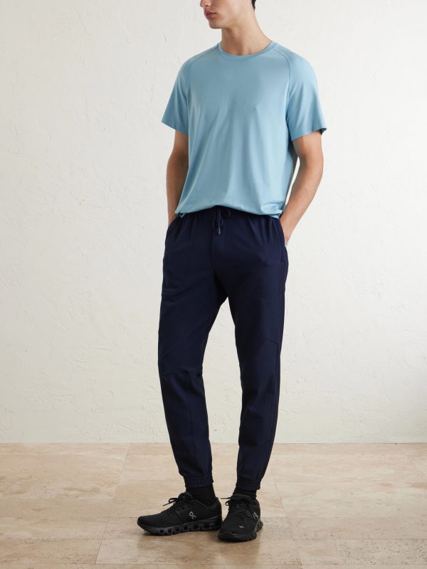 Licence to Train Tapered Stretch Recycled Waffle-Knit Joggers - OU