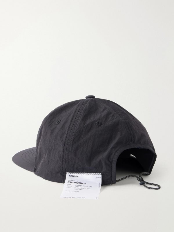 Flitesilk Logo-Embroidered Shell Running Cap - BK