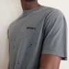 Logo-Print Distressed MothTech™ Cotton-Jersey T-Shirt - CU