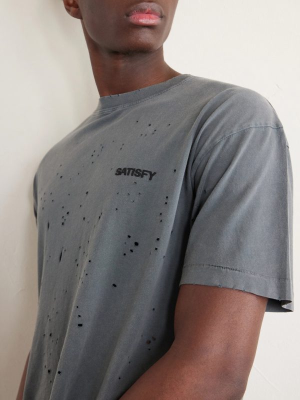 Logo-Print Distressed MothTech™ Cotton-Jersey T-Shirt - CU