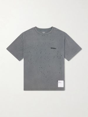 Logo-Print Distressed MothTech™ Cotton-Jersey T-Shirt Logo-Print Distressed MothTech™ Cotton-Jersey T-Shirt