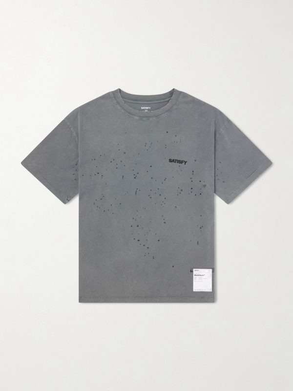 Logo-Print Distressed MothTech™ Cotton-Jersey T-Shirt