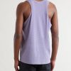 Embellished Logo-Appliquéd Space-O™ Mesh Tank Top - BK