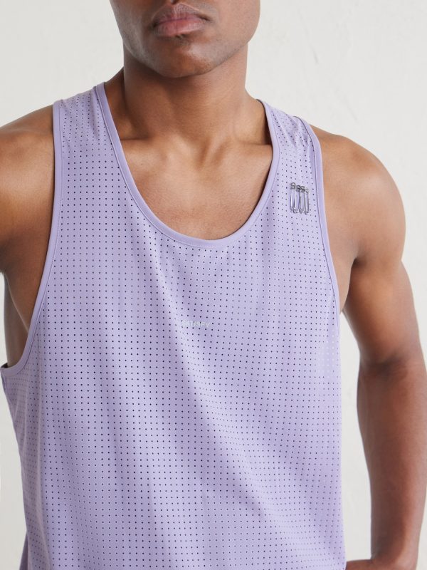 Embellished Logo-Appliquéd Space-O™ Mesh Tank Top - CU