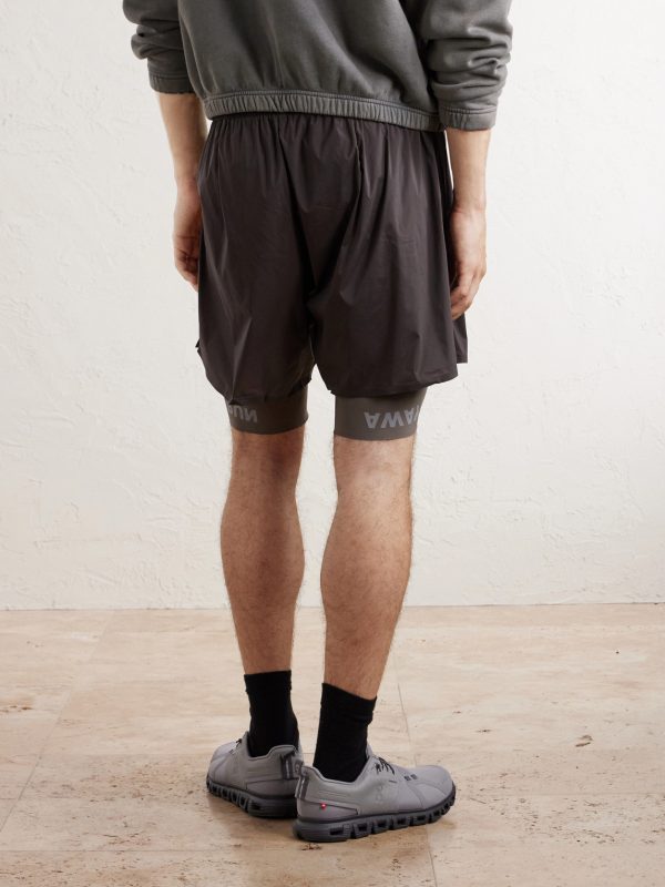 Slim-Fit Layered 8" Techsilk and Justice™ coldblack® Shorts - BK Slim-Fit Layered 8" Techsilk and Justice™ coldblack® Shorts - BK