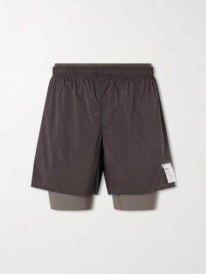 Slim-Fit Layered 8" Techsilk and Justice™ coldblack® Shorts