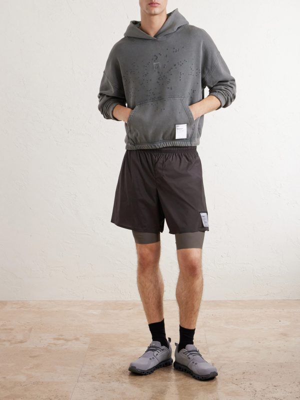 Slim-Fit Layered 8" Techsilk and Justice™ coldblack® Shorts - OU Slim-Fit Layered 8" Techsilk and Justice™ coldblack® Shorts - OU