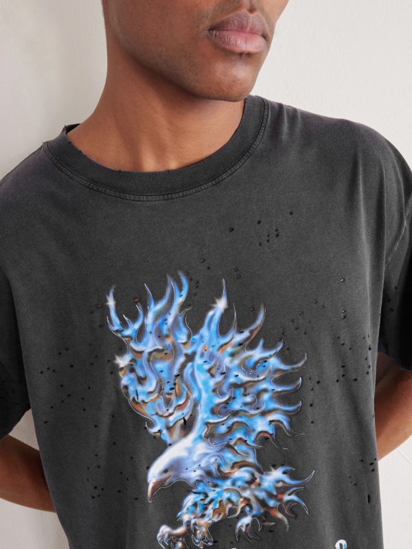 Logo-Print Distressed MothTech™ Cotton-Jersey T-Shirt - CU