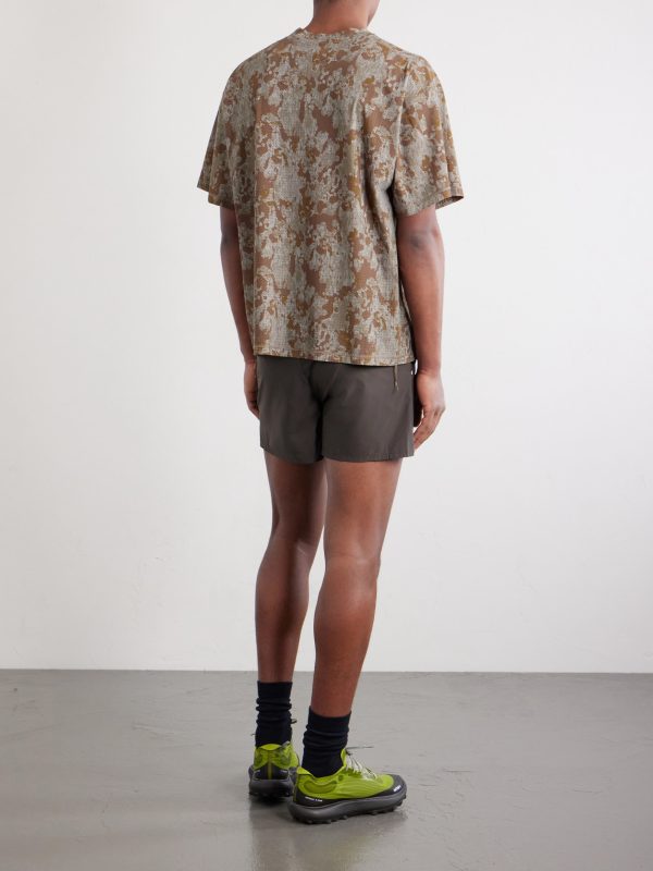 Embellished Logo-Appliquéd Space-O™ Mesh T-shirt - BK Embellished Logo-Appliquéd Space-O™ Mesh T-shirt - BK
