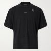 Embellished Logo-Appliquéd Space-O™ Mesh T-shirt Embellished Logo-Appliquéd Space-O™ Mesh T-shirt