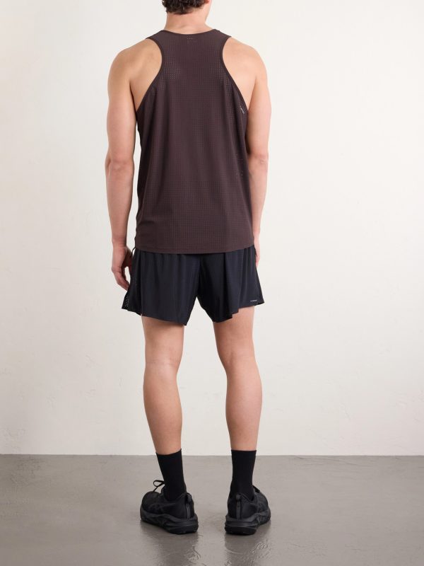 Embellished Logo-Appliquéd Space-O™ Mesh Tank Top - BK