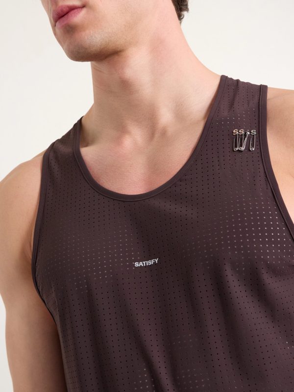 Embellished Logo-Appliquéd Space-O™ Mesh Tank Top - CU
