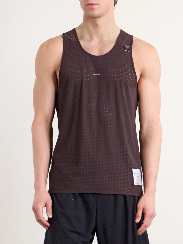 Embellished Logo-Appliquéd Space-O™ Mesh Tank Top - FR
