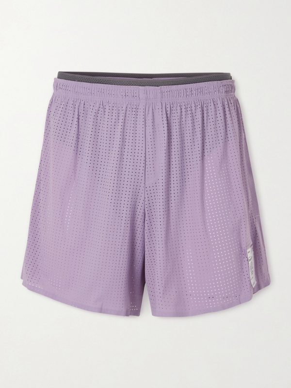 Straight-Leg Logo-Appliquéd 5" Space‑O™ Shorts Straight-Leg Logo-Appliquéd 5" Space‑O™ Shorts