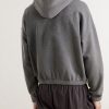Logo-Print Distressed Cotton-Jersey Hoodie - BK Logo-Print Distressed Cotton-Jersey Hoodie - BK