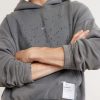 Logo-Print Distressed Cotton-Jersey Hoodie - E2 Logo-Print Distressed Cotton-Jersey Hoodie - E2