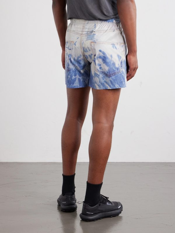 Straight-Leg 5" Logo-Appliquéd Printed PeaceShell™ Shorts - BK Straight-Leg 5" Logo-Appliquéd Printed PeaceShell™ Shorts - BK